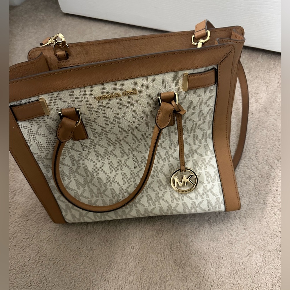 Michael Kors Tan and Cream Women's Bag